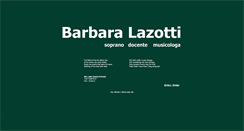 Desktop Screenshot of barbaralazotti.it