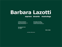 Tablet Screenshot of barbaralazotti.it